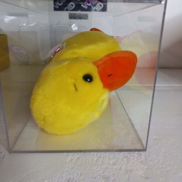 Ty Beanie Buddy Wingless Quackers Plush Duck New Authenticated Museum Quality - Picture 5 of 7